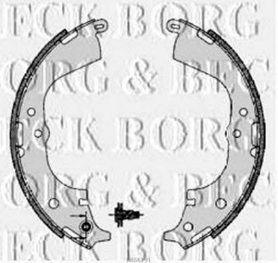 BORG & BECK bbs6291 -  Комплект тормозных колодок